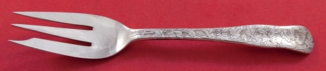 Oyster Fork 3-tine w/ chrysanthemums 5